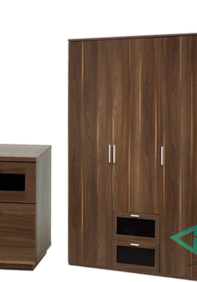  Tủ áo gỗ óc chó hiện đại sang trọng mẫu 02