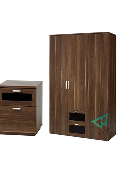  Mẫu tủ áo gỗ óc chó hiện đại wt- mẫu 07