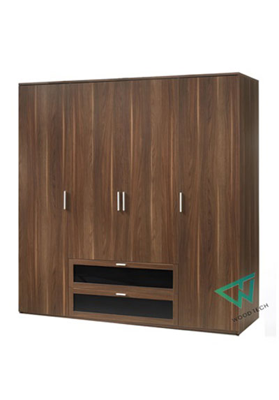  Mẫu tủ áo gỗ óc chó hiện đại sang trong wt-06