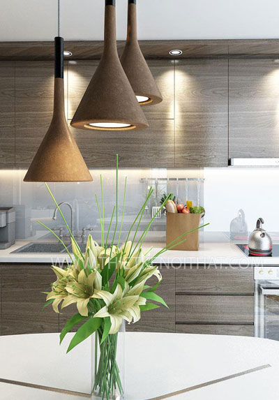  Tủ bếp gỗ công nghiệp Laminate hiện đại - mẫu 003