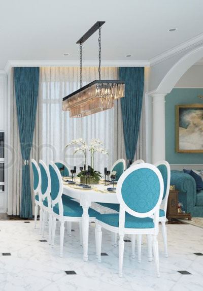  Bàn ăn tân cổ điển cao cấp MH-13