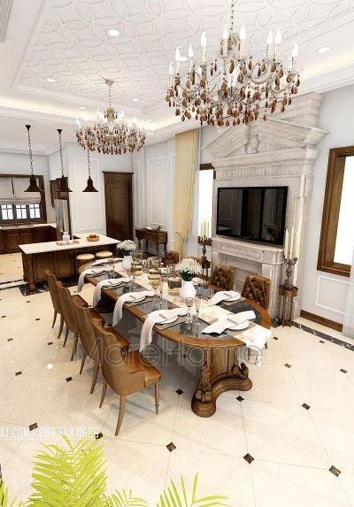  Bàn ăn tân cổ điển cao cấp MH-11