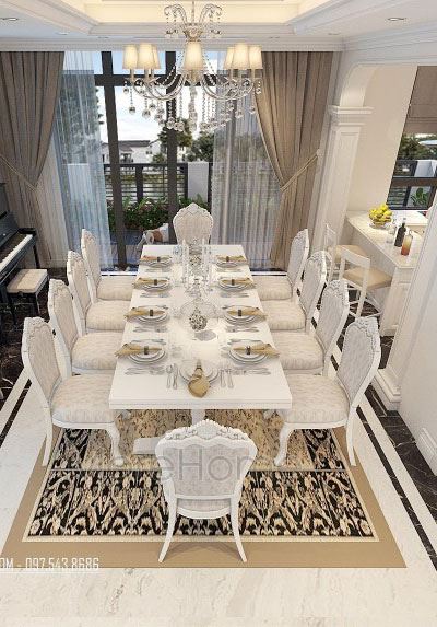  Bàn ăn tân cổ điển cao cấp MH-09