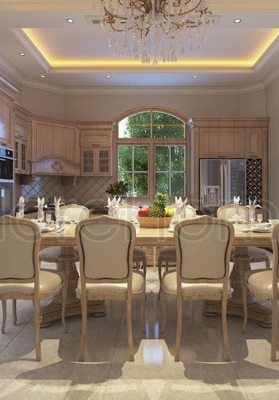  Bàn ăn tân cổ điển cao cấp MH-08